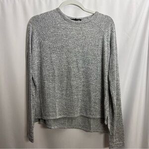 Rag & Bone Jean Womens Camden Long Sleeve Top Size S Gray Heathered Lightweight